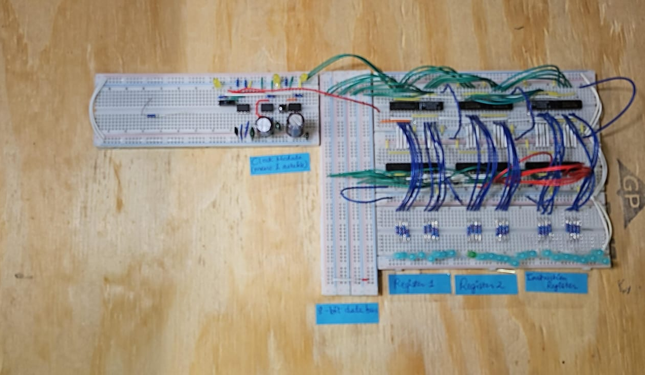 Microcode 8 Bit Computer Aahan's makerspace